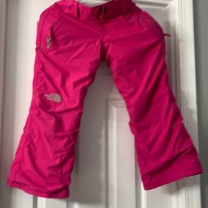 Pink North Face Snow Pants GIRLS